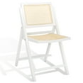thumbnail image 6 of SAFAVIEH Couture Desiree Modern Cane Solid Folding Dining Chair, White/Natural (Set of 2), 6 of 15