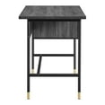 thumbnail image 3 of Modway Nexus Metal Tubular Frame Home Office Desk in Black Charcoal/Gold, 3 of 10