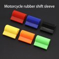 thumbnail image 3 of 3 Pieces Motorcycle Gear Shift Lever Cover Rubber Foot Peg Pedal Kick Sleeve Protector Removable Replacement Accessory Black Red Blue, 3 of 9
