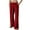 Red, variant on Womens Sweatpants Wide-leg with Pockets Solid Color Elastic Waist Sports Casual Pants With Side Pockets for Golf, Athletic,Travel, Work Army Green S