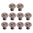 thumbnail image 1 of Unique Bargains 23mm Round Knobs Pull Handle for Wardrobe Cupboard Cabinet,Copper Tone 10Pcs, 1 of 7