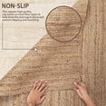 thumbnail image 2 of SutraRachna Natural Nirvana Jute Area Rug, 4' x 6', Natural Reversible Handwoven Boho Farmhouse Rug, Indoor Outdoor Floor Carpet for Living Room, Kitchen, Entryway & Bedroom, 2 of 9