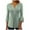 Green, variant on YUGYXL 3/4 Bell Sleeve Shirts for Women Lounge Henley Tshirts Ruffle Flowing Striped Soft Comfy Blouse Ladies Button V Neck Tunics Fit Tops Holiday Tees
