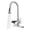 Brushed Nickel, variant on FENGFAN 3-in-1 Kitchen Faucet with Glass Rinser Pull-Down Sprayer 3 Spray Modes Matte Black for Kitchen Sink 1 Pack