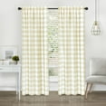 thumbnail image 6 of Modern Farmhouse 2 Pc Buffalo Check Plaid Curtains, Cozy and Elegance, 6 of 8