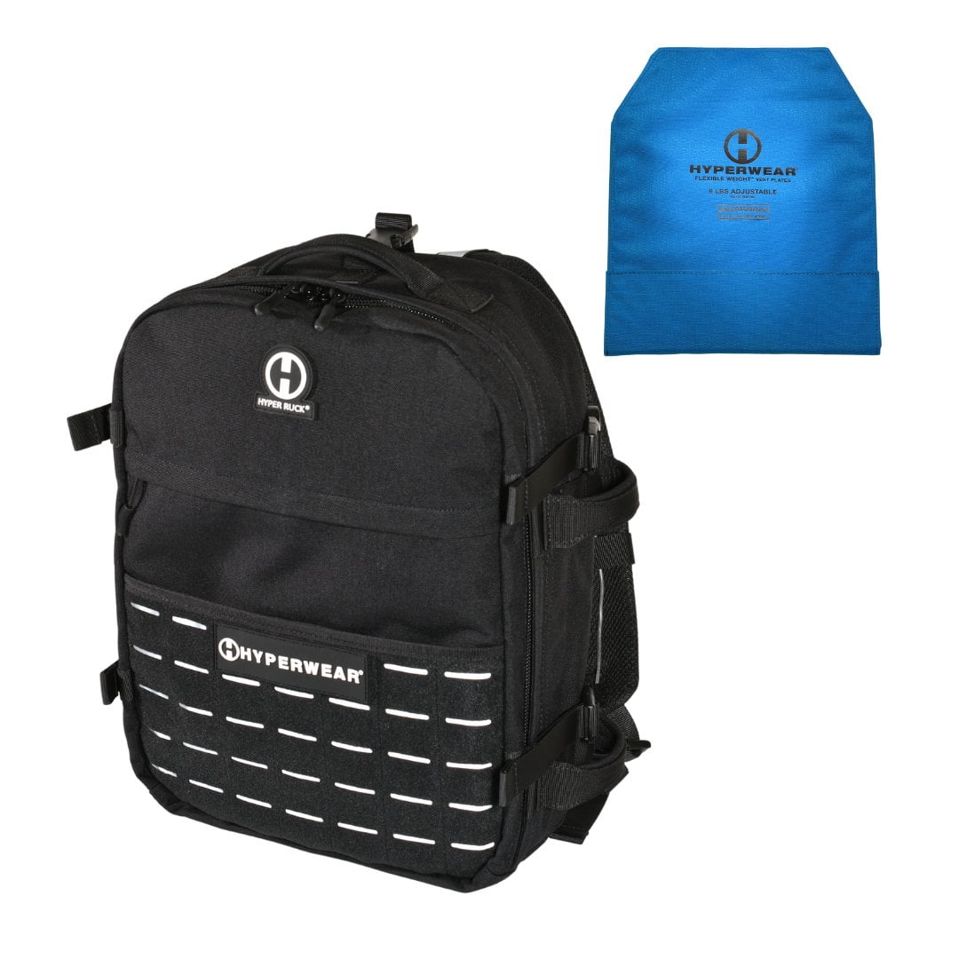 Hyperwear Hyper Ruck® Backpack, 9-27 lb Weight Options - EDC, Rucking, & Strength Training