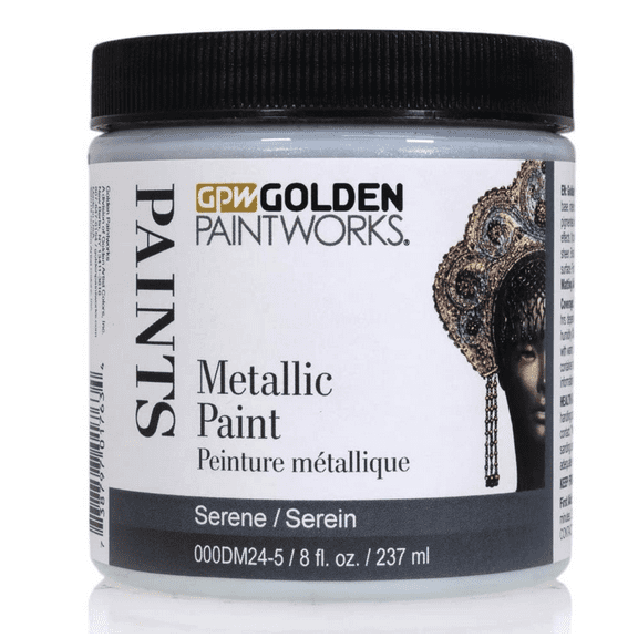 Golden Paintworks Metallic Paint, 8 ounce jar, Serene (DM24-5)