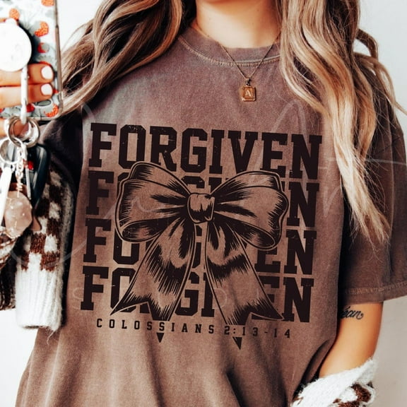 Forgiven Christian T-Shirt, Bible Verse Faith Shirt, Jesus Inspirational Shirt for Christians