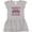 AC-Heather Grey, variant on Inktastic Daddy's Pit Crew Design with Checkered Flags Girls Toddler Dress