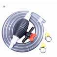 thumbnail image 3 of Manual Liquid Siphon Pump Kit Hand Operated Transfer Tool 2M Hose with Shut Off Valve for Water Oil Fuel Marine Automotive Use, 3 of 4