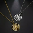 thumbnail image 6 of EOEMY Hindu Sri Yantra Meditation Necklace Stainless Steel Necklaces Amulet Jewelry, 6 of 9