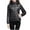 Black, variant on Women's Lightweight Hooded Winter Windproof Warm Coat with Recycled Insulation Slim Fit Short Jacket Outerwear