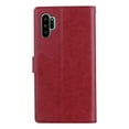 thumbnail image 6 of Allytech Galaxy Note 10 Plus Case, Note10+ 5G Case, Premium PU Leather Owl Mandala Embossed Strap Folio Stand Shockproof Cards Holder Wallet Cases Covers for Samsung Galaxy Note 10 Plus, Winered, 6 of 7
