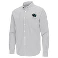 thumbnail image 2 of Men's Antigua Gray San Jose Sharks Ellis Tri-Blend Long Sleeve Button-Down Shirt, 2 of 3