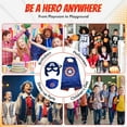 thumbnail image 3 of Superhero Capes and Masks for Kids - Satin Capes and Felt Masks for Boys Captain, 3 of 9