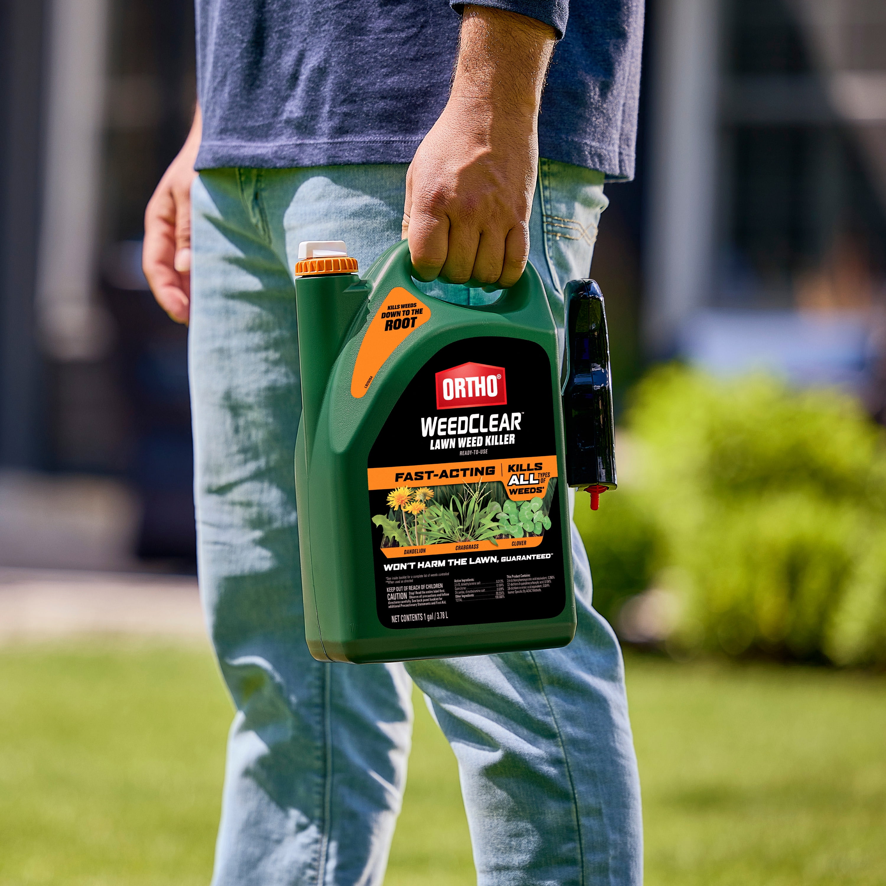 Ortho WeedClear Lawn Weed Killer Ready-To-Use with Trigger Sprayer, 1 gal.