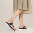 thumbnail image 4 of FLOPS Sandalias de plataforma de moda de Flip Flip Sandalias de tanga cómodas (41) Azul, 4 of 9