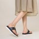 thumbnail image 1 of Sandalias de plataforma para mujer, cómodas y de dedo (Azul 39), 1 of 9