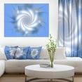 thumbnail image 1 of White and Blue Fractal Star Flower - Floral Canvas Art Print, 1 of 3