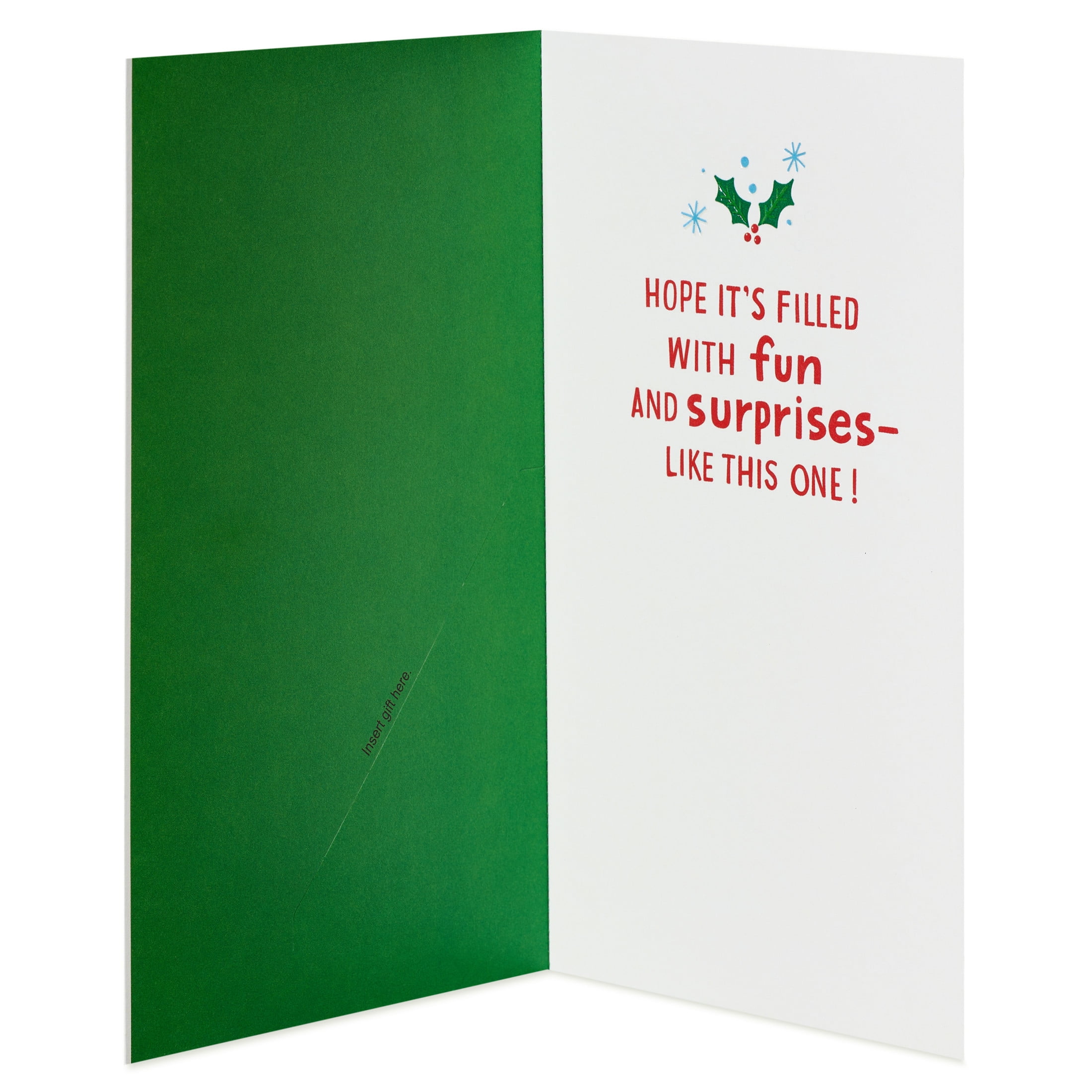 American Greetings Christmas Money Gift Card Holder for Kids (Fun Surprises)