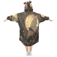 thumbnail image 2 of BZSMCE Wearable Blanket Hoodie Fashion Goldlight Butterfly Home Wear, 2 of 7