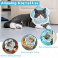 thumbnail image 4 of Minzimin 1Pack Cat Cone Collar Soft, Waterproof Cats Cones to Stop Licking After， Adjustable Soft Elizabeth Cats Collars , Flower Shape Cat Recovery Collar, 4 of 8