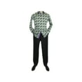 thumbnail image 5 of Men Shirt J.Valintin Turkey-Usa 100% Egyptian Cotton Axxess Style A113-12 Green, 5 of 12
