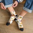 thumbnail image 3 of Pofeuu Cute Bee Honey Jar Hive Bear Print 30cm Socks, Adult Running Hiking Socks for Youth and Adult, 3 of 7