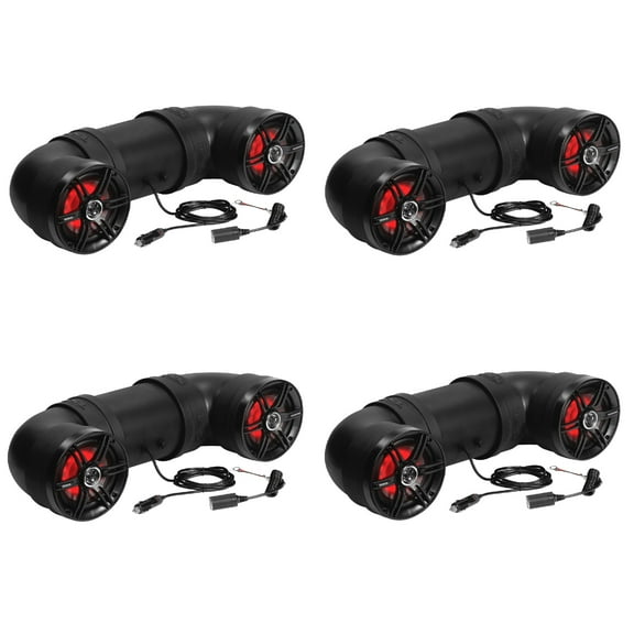 Soundstorm BTB6L 6.5 Inch 450W Bluetooth AmpMarine UTV ATV Speaker (4 Pack)
