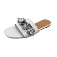 thumbnail image 2 of Verano nuevo estilo zapatillas de mujer sandalias planas europeas y americanas Wmkox8yii hj789, 2 of 2