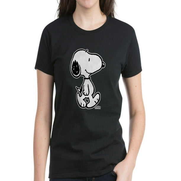 CafePress CafePress Peanuts Snoopy T Shirt Women's Dark TShirt