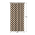 thumbnail image 5 of Brown and White Checkerboard Pattern Shower Curtain 36"x72" ,Bathroom Decorative Shower Curtains Set with 12 Hooks,Modern Waterproof Washable Shower Curtain, 5 of 6