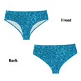 Goofa Blue Glitter Pattern Women's Cotton Underwear,Brief Underwear