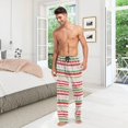 thumbnail image 7 of HPINK-T Mens Sleep Pajama Pants Set Bottoms Christmas Snowman Brown Fleece Lounge Sleepwear PJs S, 7 of 7