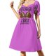 thumbnail image 2 of Vestido de manga corta con estampado de San Valentín vintage, elegante vestido de fiesta para mujer., 2 of 8