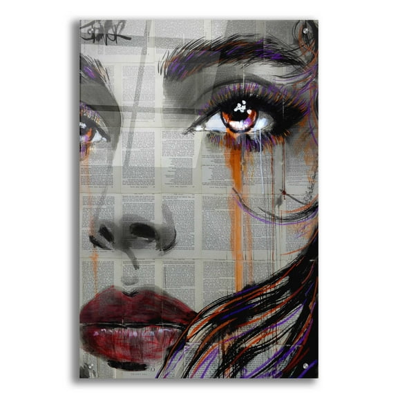 Epic Art 'As Well' by Loui Jover, Acrylic Glass Wall Art, 24"x36"