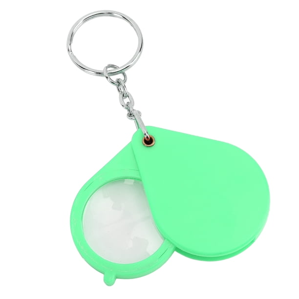 Lupa de Bolsillo, Mini Lupa Portátil Conumo de 10x Con Llavero, Estuche Protector Plegable Para Lectura Al Aire Libre