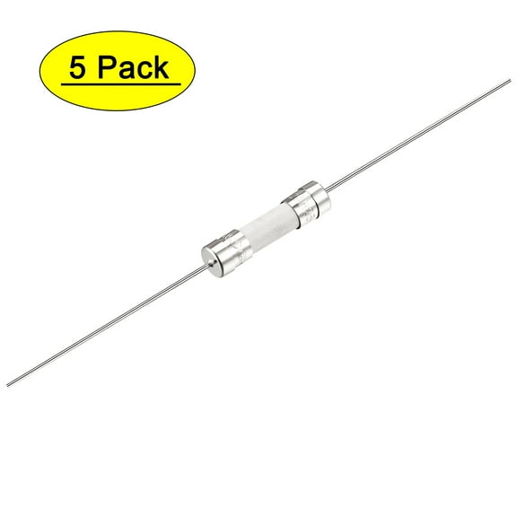 Slow Blow Fuse Time Delay Wire Ceramic Fuses 5mm x 20mm 250V T2A, 5Pcs