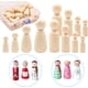 thumbnail image 1 of 50 figuras pintadas de madera, figuras de cono de madera, figuras de juego de madera, figuras de juego de bricolaje de madera con caja de almacenamiento. Adecuado para bodas, decoración de fiestas de, 1 of 5