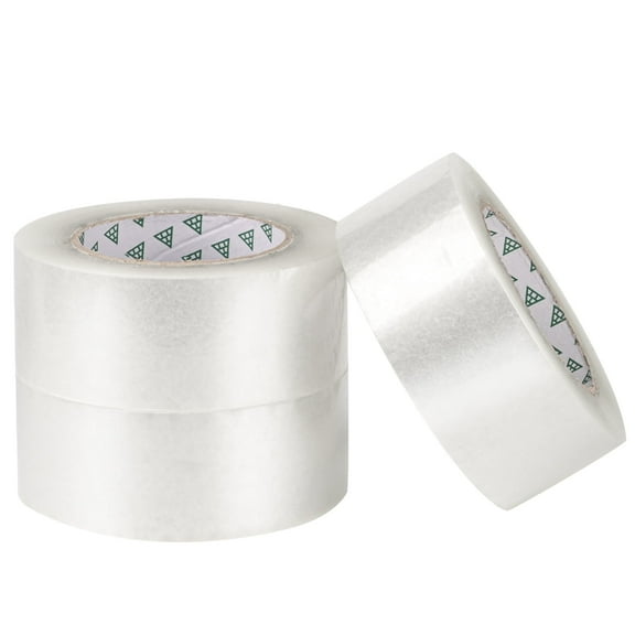 Heavy Duty Clear Packing Tape, 3 Rolls, 1.88 Inches Wide, 420 Total Yards