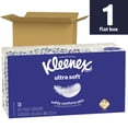 thumbnail image 2 of Kleenex Ultra Soft Facial Tissues, Soft Facial Tissue, 1 Flat Box, 120 Tissues per Box, 3-Ply (120 Total Tissues) (Pack of 4), 2 of 9