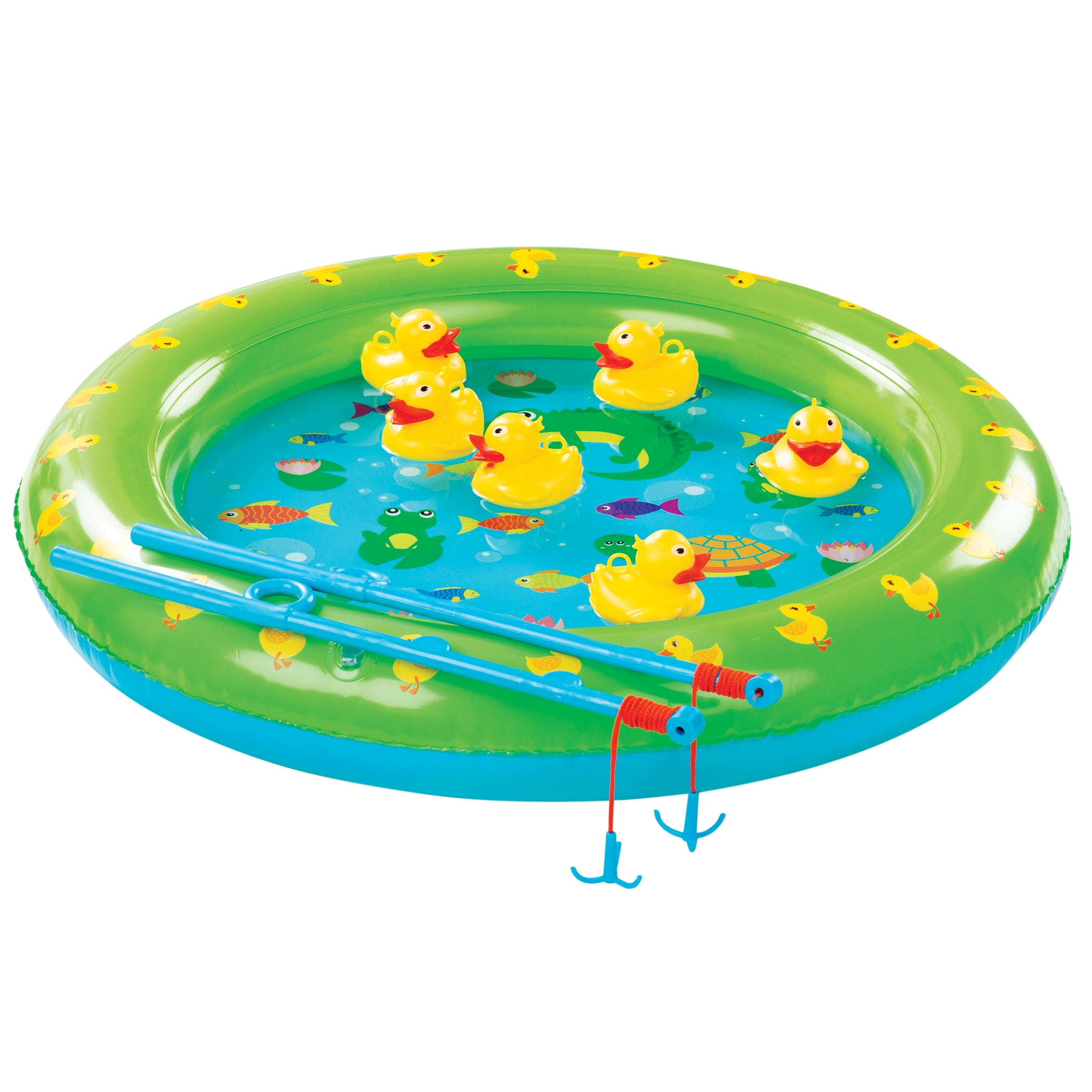 Etna Inflatable Duck Fishing Pond Indoor/Outdoor Water Toy Party Game