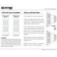 thumbnail image 6 of 14"W x 78"H Lifetime Vinyl, Custom Four Board Joined (3 Batten), Board-n-Batten Shutters, w/Shutter-Loks (Per Pair), Wineberry, 6 of 10