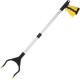 thumbnail image 1 of Pickup Tools, 32" Folding Extension Clamp, Aluminum Handicapped Aid Tool with Rotating Rubber Gripper, Long Arm Extension for Trash Picker - Yellow, 1 of 5