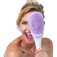 thumbnail image 1 of Cepillo de Baño Exfoliante y Masajeador Eléctrico Inteligente para el cuerpo Bloombrush 3 velocidades Color Lila, 1 of 7