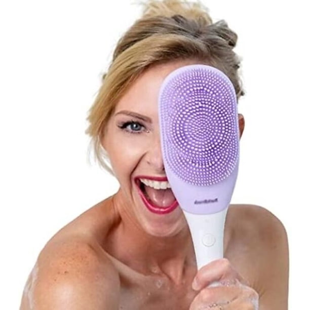 Cepillo de Baño Exfoliante y Masajeador Eléctrico Inteligente para el cuerpo Bloombrush 3 velocidades Color Lila