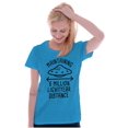thumbnail image 4 of Funny Antisocial Social Distance UFO Womens Fitted Plus Size Graphic Tee Brisco Brands 3X, 4 of 5