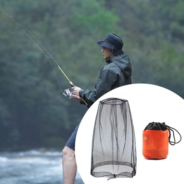 Red de protección para cabeza con bolsa de transporte, malla para cabeza, ideal para hombres y mujeres, viajes, actividades al libre, Negro A