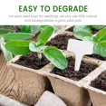 thumbnail image 4 of 10 Pack Seed Starter Trays Pots Biodegradable Seedling Cells Plant With Labels, 4 of 11