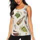 thumbnail image 1 of Fotbe Grapes Bbottles Wine Blusas Sin Mangas para Mujer – Estilo Casual, Corte Suelto, Slim-Fit, Cuello Redondo Deportivo, Tops de Verano para Gimnasio y Yoga-Large, 1 of 7